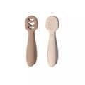 Lot de 2 pré-cuillère silicone taupe/camel - Soina