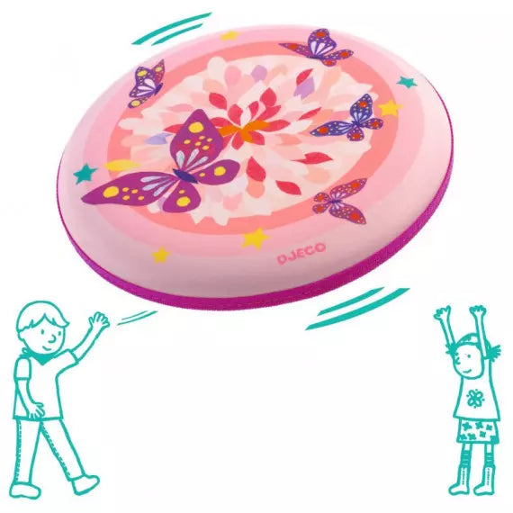 Disque à lancer flying rose - Djeco