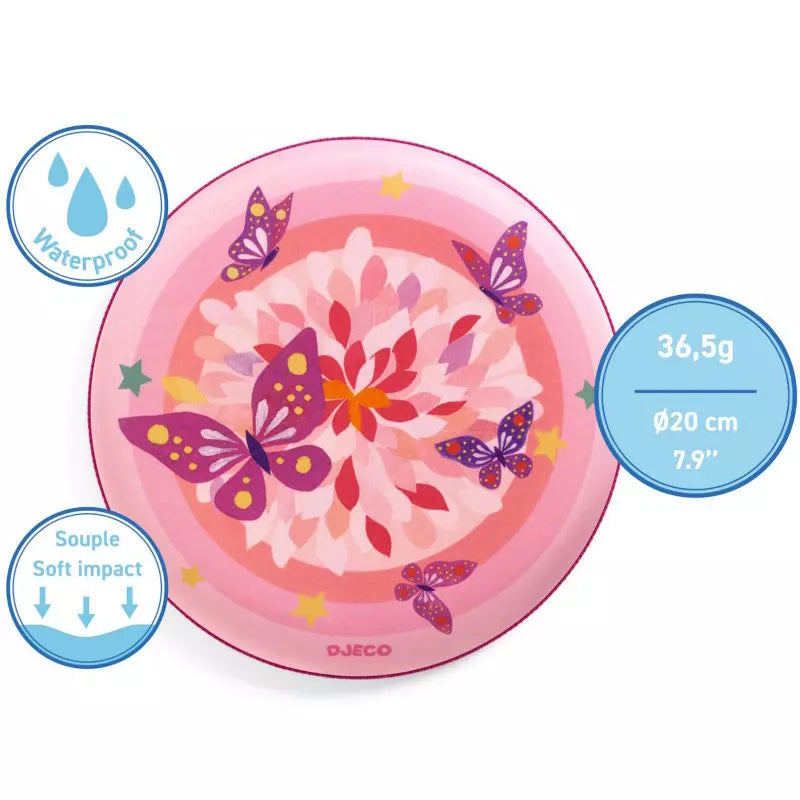 Disque à lancer flying rose - Djeco