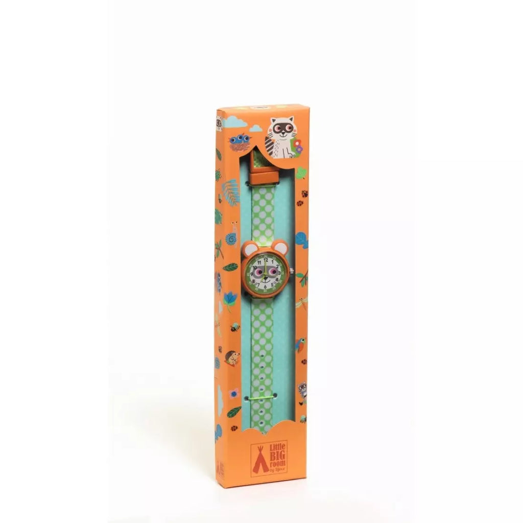 Montre raton laveur péagogique Ticlock - Djeco