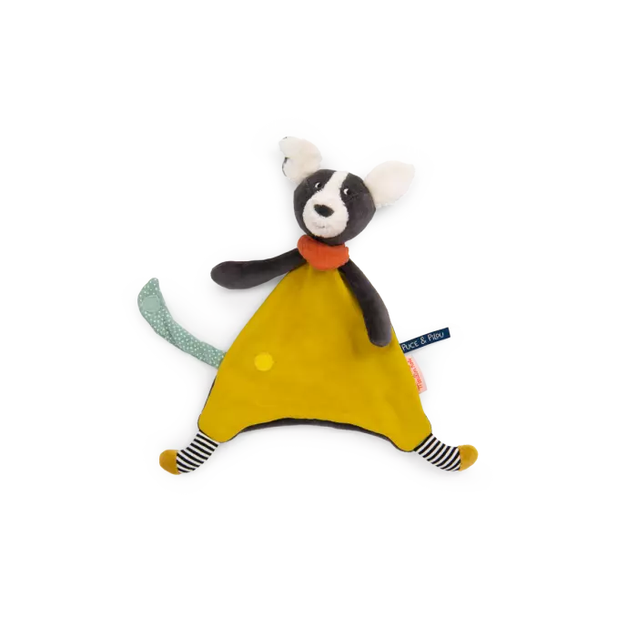 Doudou Puce jaune puce & pilou - Moulin roty