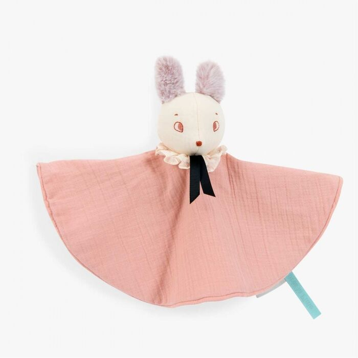 Doudou souris rose après la pluie - Moulin Roty