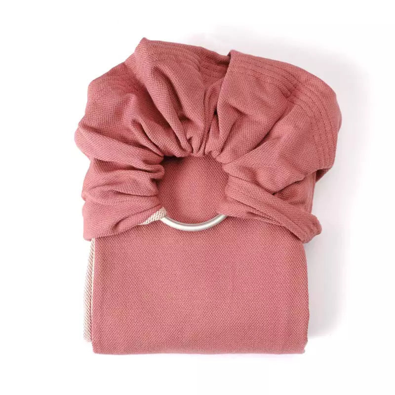 Echarpe de portage sans noeud tissé sling terracotta - Néobulle