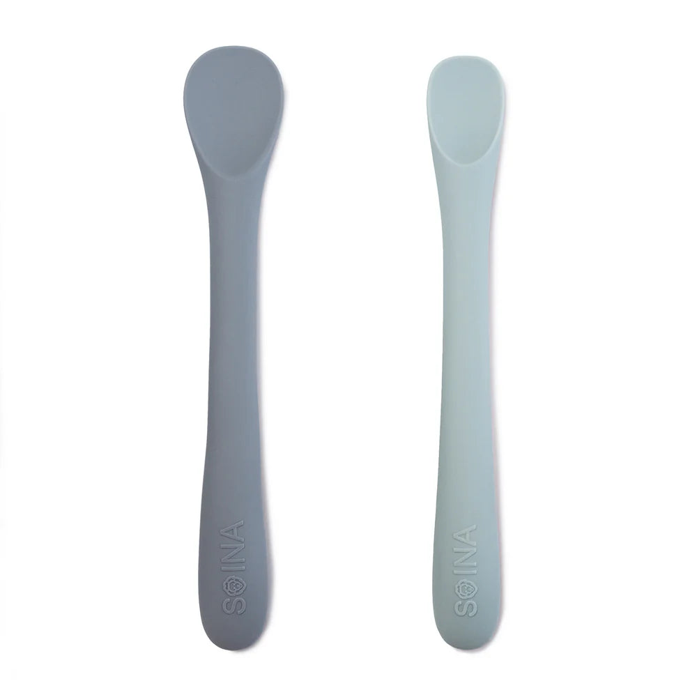 Lot de 2 cuillère de sevrage en silicone (plusieurs coloris) - Soina