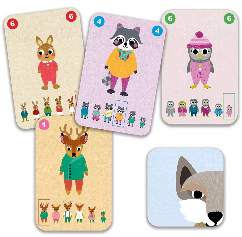 Familou jeu de cartes 7 familles - Djeco