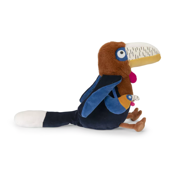 Peluche grand Calao Litchi d'activités La forêt de mawa - Moulin roty