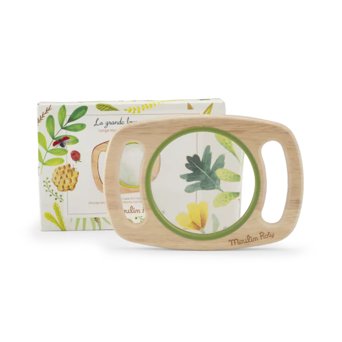 Grande loupe en bois à poignée le jardin du moulin - Moulin roty