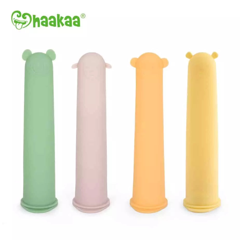 Contenant de glace en silicone pour faire des glaces (4 bâtonnets) - Kaakaa