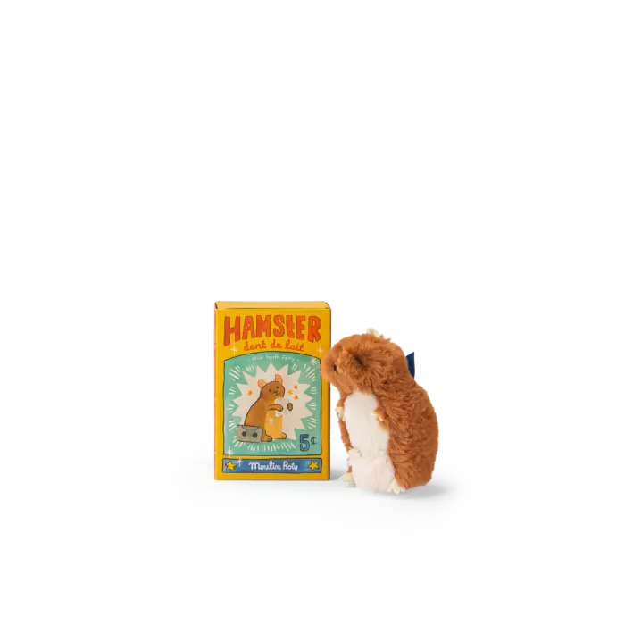 Hamster peluche dent de lait Puce & Pilou - Moulin roty