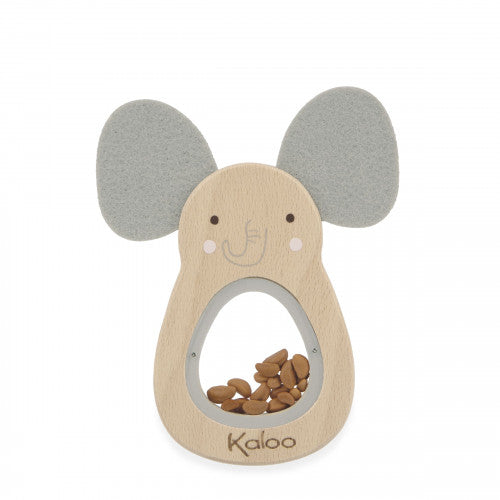 Hochet à son éléphant en bois - Kaloo