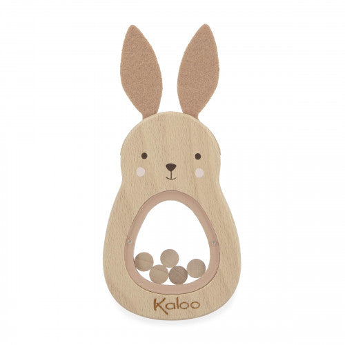 Hochet à son lapin en bois - Kaloo