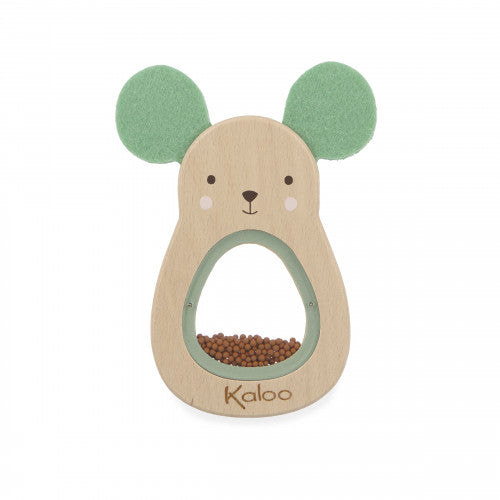 Hochet à son Souris en bois - Kaloo