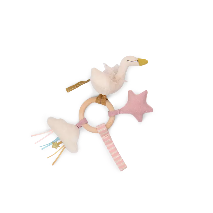 Hochet anneau de dentition à suspendre la petite école de danse - Moulin roty