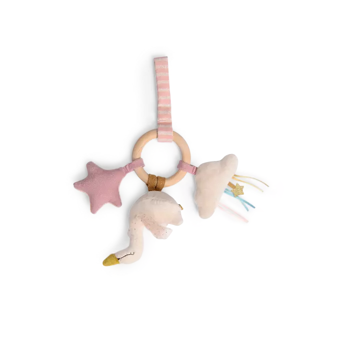 Hochet anneau de dentition à suspendre la petite école de danse - Moulin roty