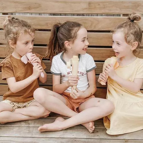 Contenant de glace en silicone pour faire des glaces (4 bâtonnets) - Kaakaa