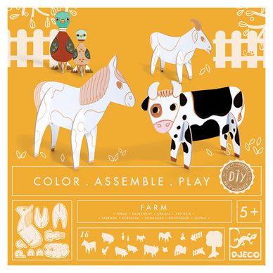 Color assemble play la ferme - djeco