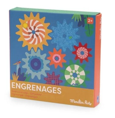 Jeu d'engrenage en bois les toupitis - Moulin Roty