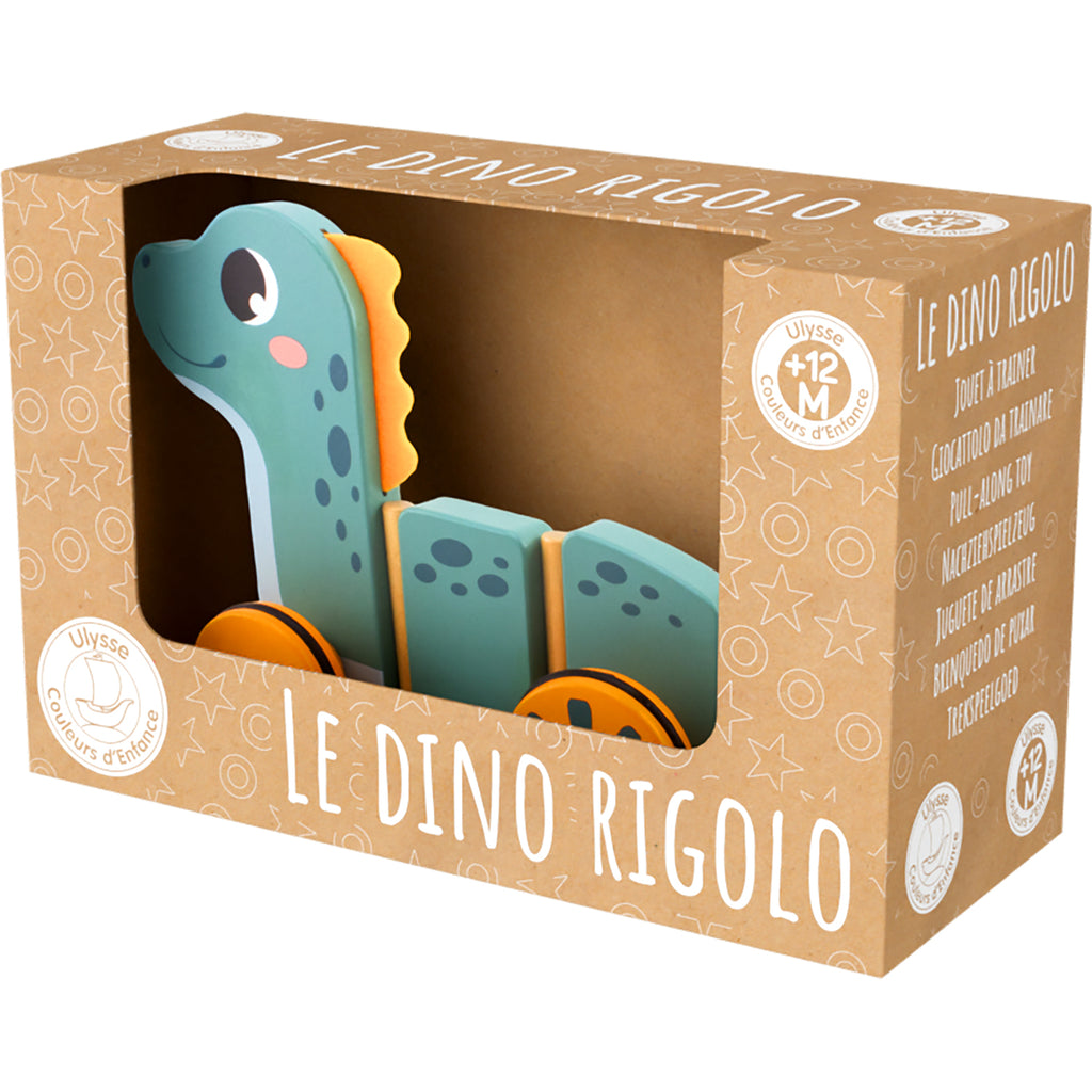 A trainer Le Dino rigolo en obis - Ulysse couleurs d'enfance