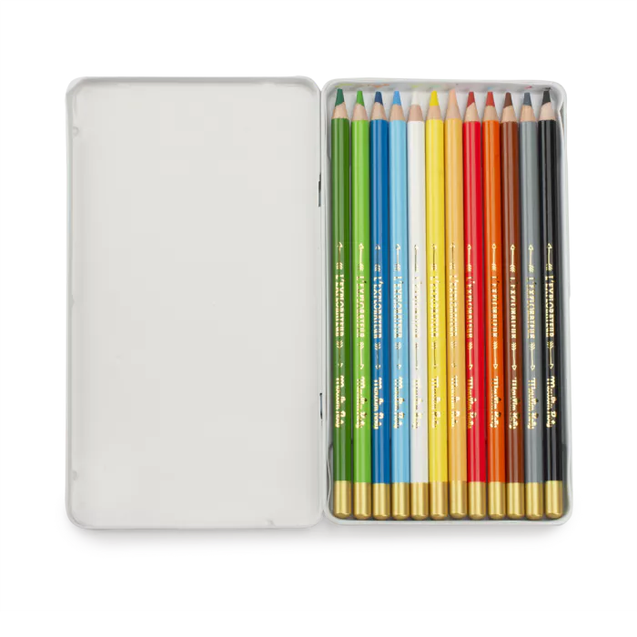 Boite de 12 crayons de couleurs de l'explorateur -  Moulin roty