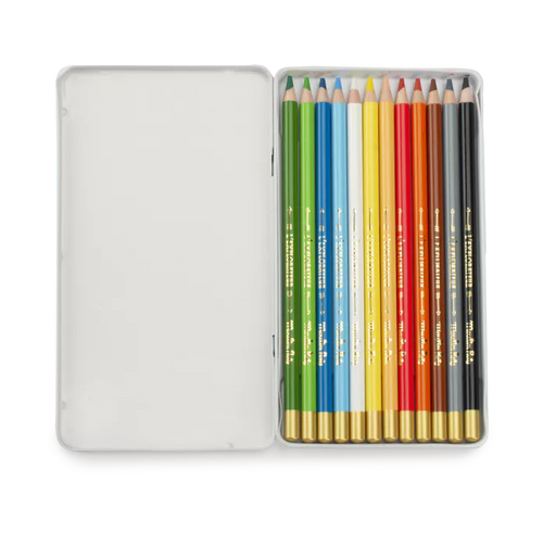 Boite de 12 crayons de couleurs de l'explorateur -  Moulin roty