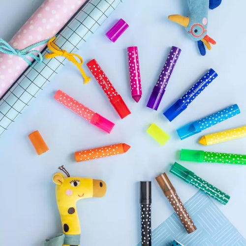 12 gros feutres à pointes coniques Les toupitis - Moulin roty