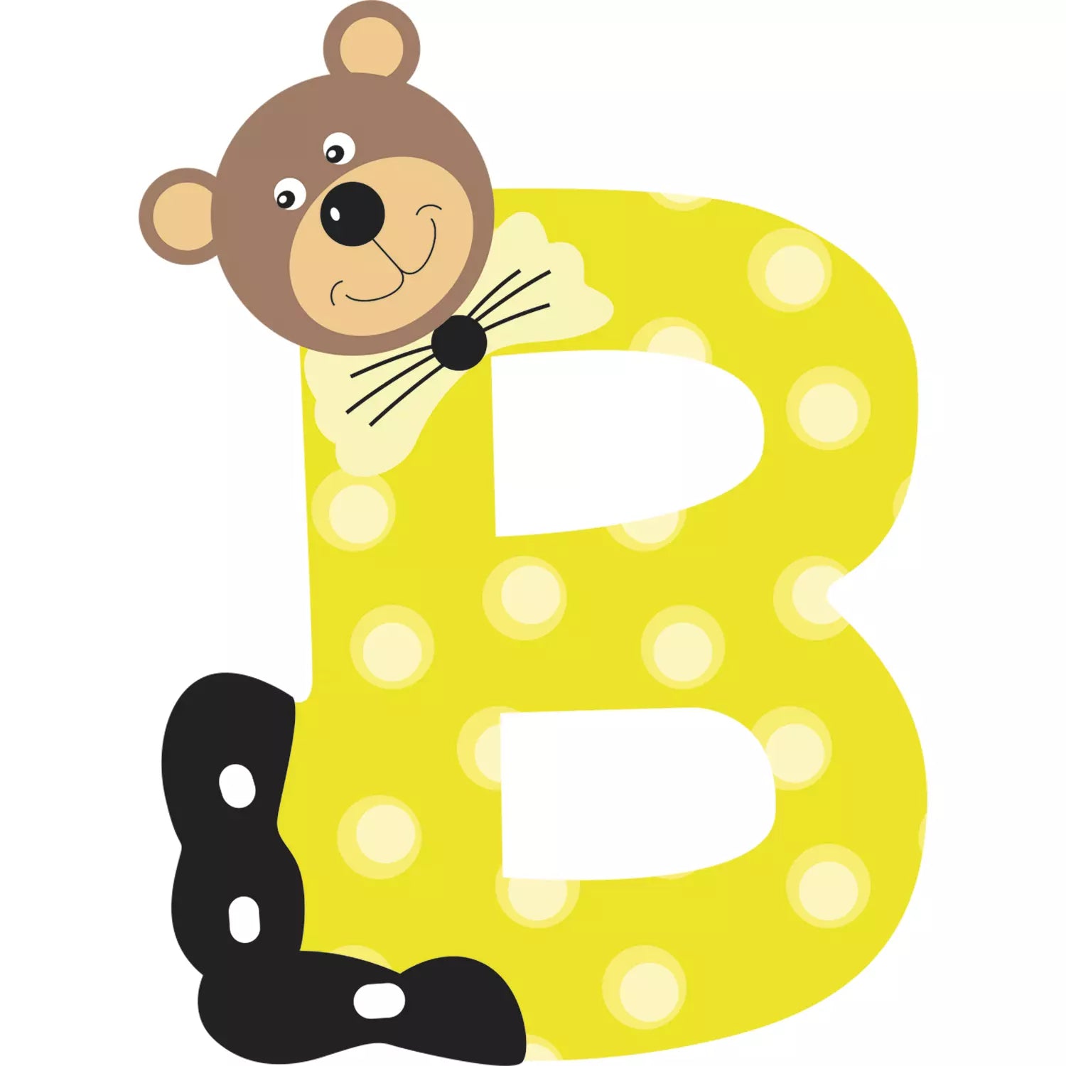 Lettre B de porte en bois - ulysse couleurs d'enfance