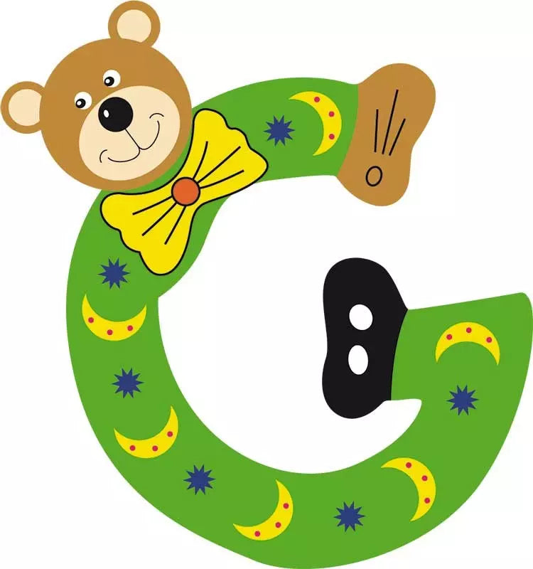 Lettre g de porte en bois - Ulysse couleurs d'enfance