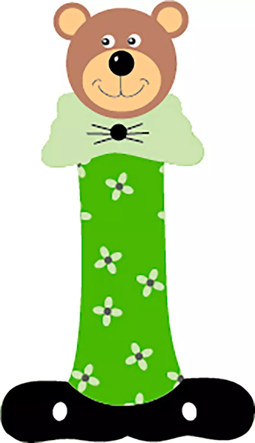 Lettre I de porte en bois - Ulysse couleurs d'enfant