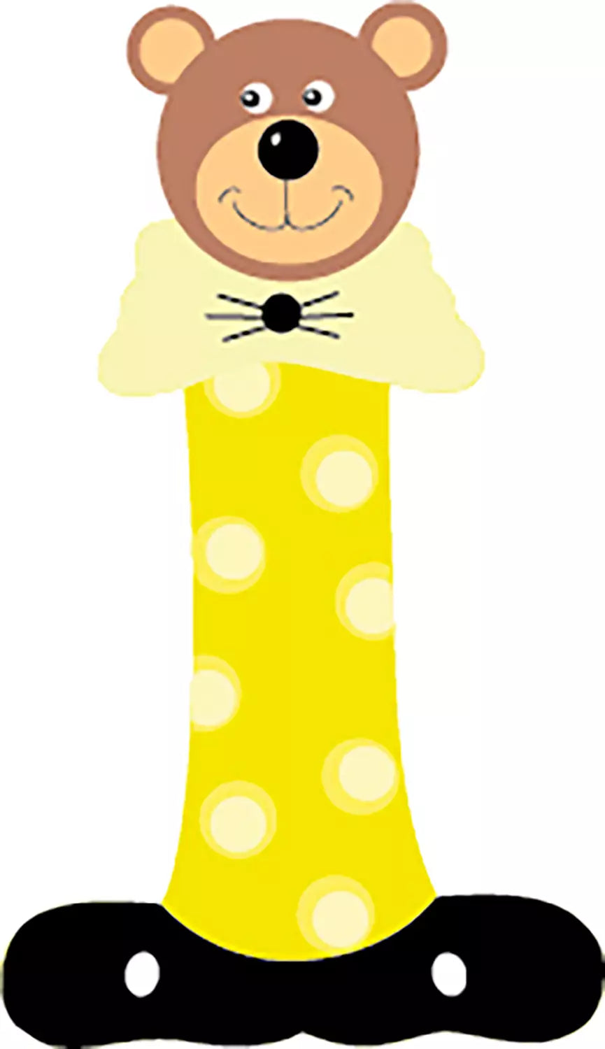 Lettre I de porte en bois - Ulysse couleurs d'enfant