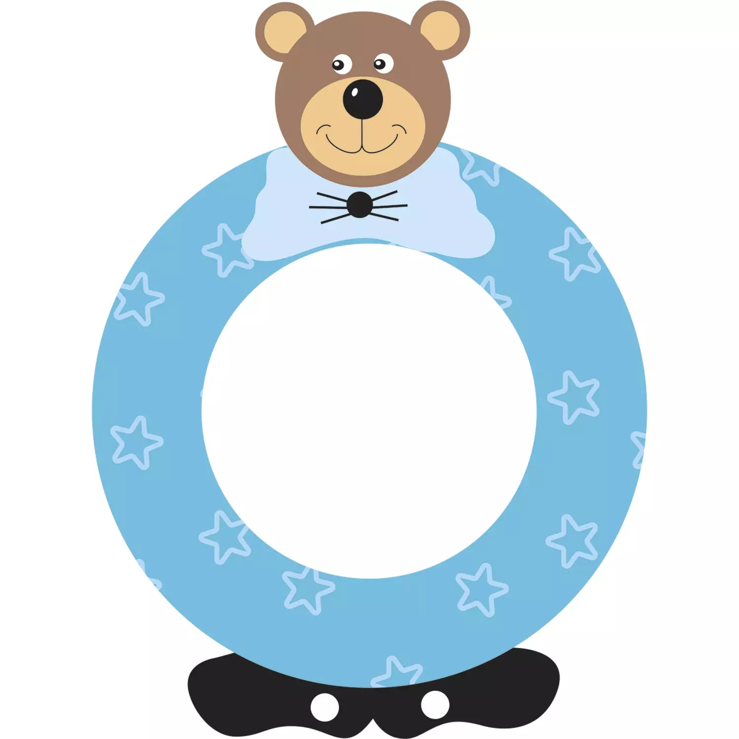 Lettre O de porte en bois - ulysse couleurs