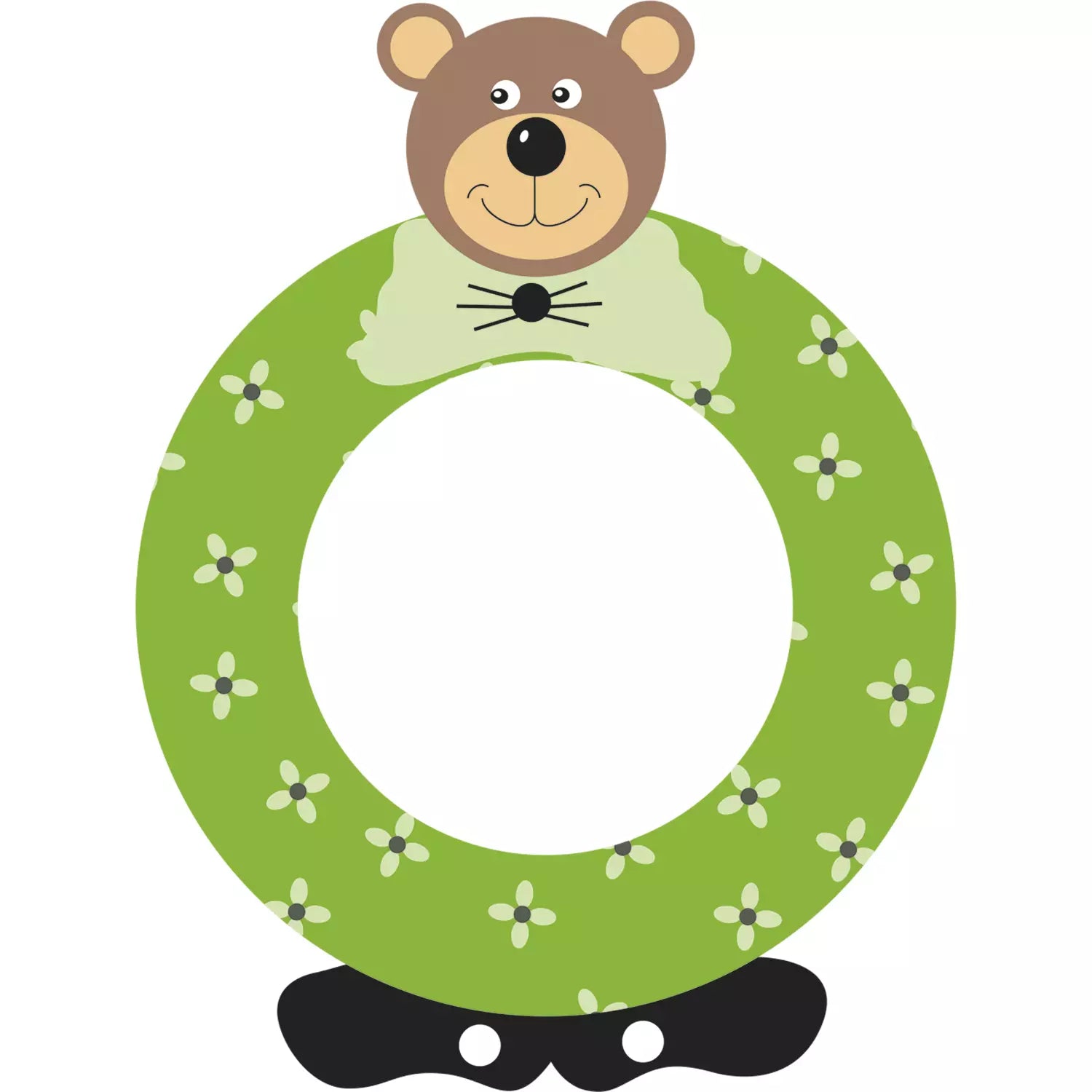 Lettre O de porte en bois - ulysse couleurs