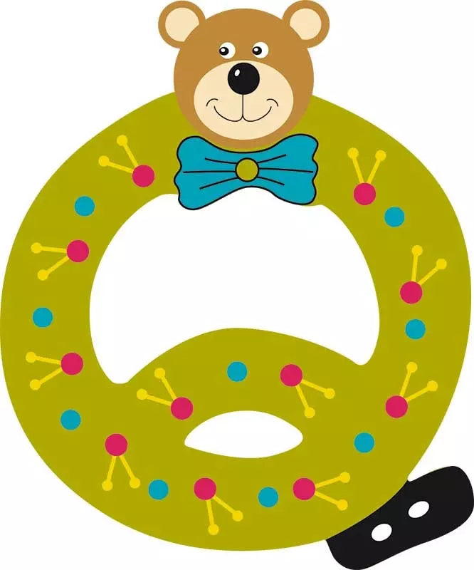 Lettre Q de porte en bois - Ulysse couleurs d'enfance