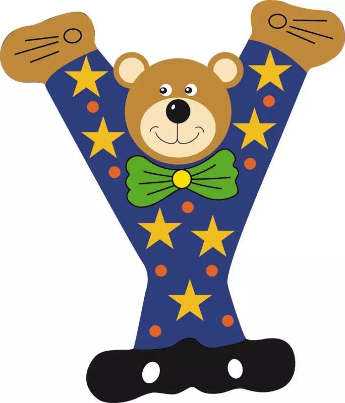 Lettre Y de porte en bois - Ulysse couleurs d'enfance