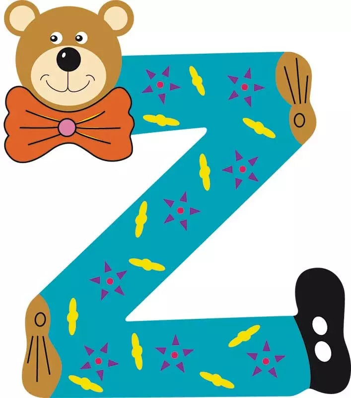 Lettre Z de porte en bois - Ulysse couleurs d'enfance