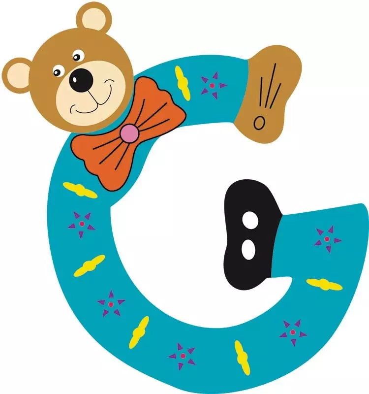 Lettre g de porte en bois - Ulysse couleurs d'enfance