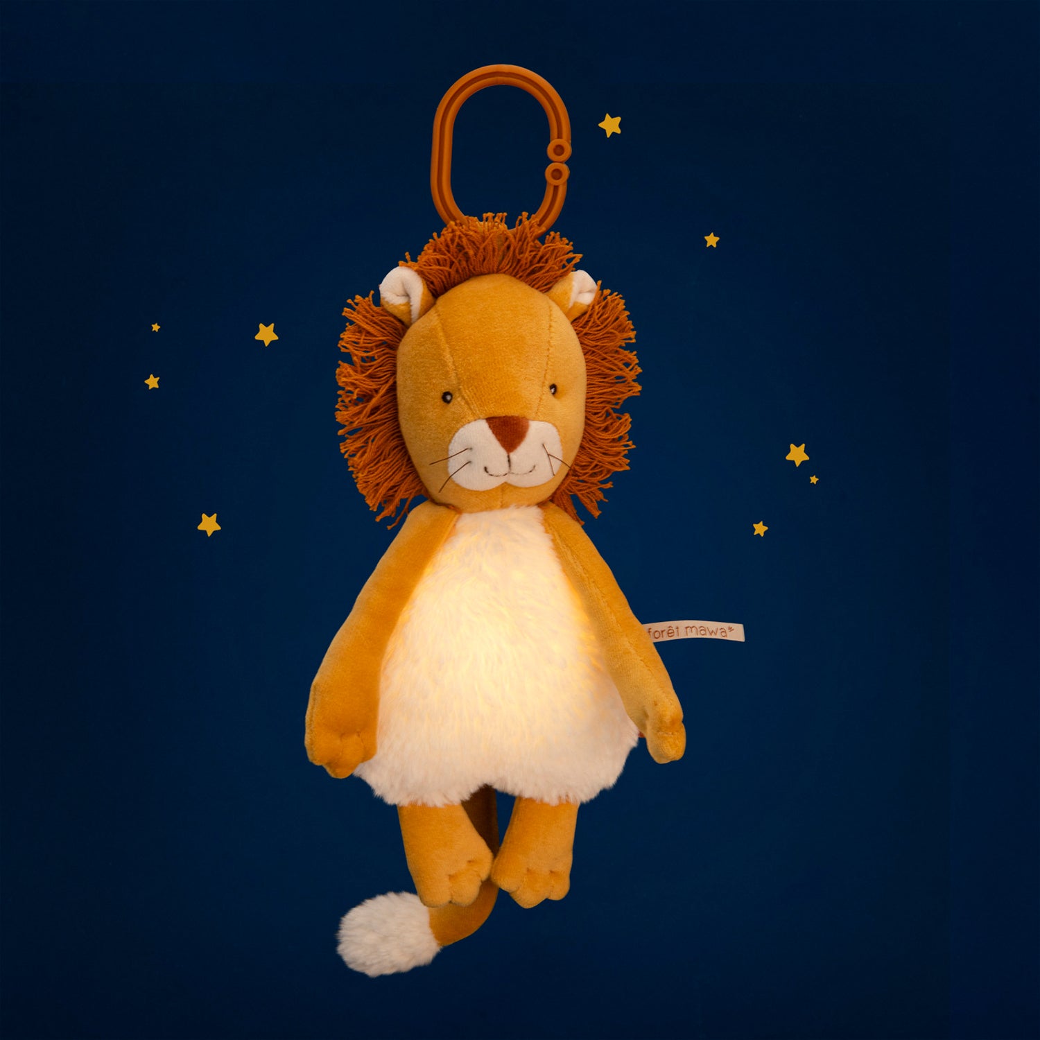 Peluche Lion Mamba lumineux la forêt de mawa - Moulin roty