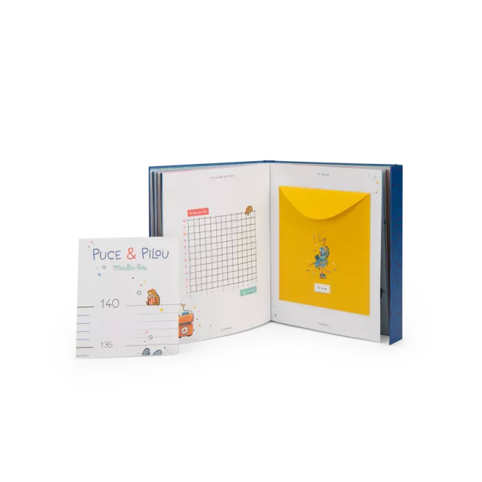 Livre de naissance Puce & Pilou - Moulin roty