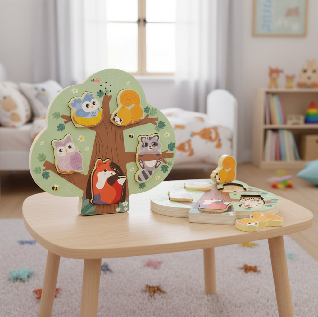 Ma p'tite forêt puzzle en bois sonore - ulysse couleurs d'enfance