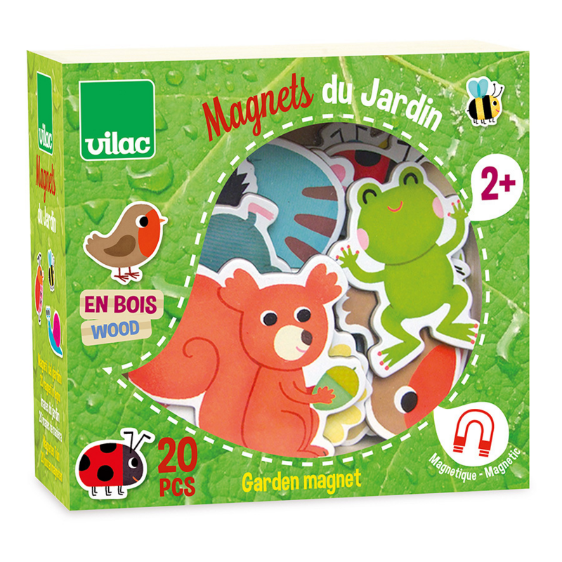 Magnets en bois Le jardin - Vilac