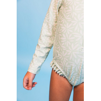 Maillot de bain fille ML vert Matcha UV50+ - swims essentials