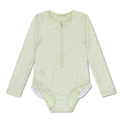 Maillot de bain fille ML vert Matcha UV50+ - swims essentials