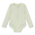 Maillot de bain fille ML vert Matcha UV50+ - swims essentials