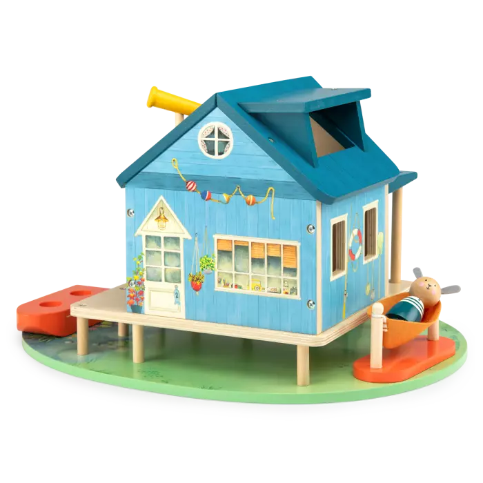 La maison du lac en bois La grande famille - Moulin roty