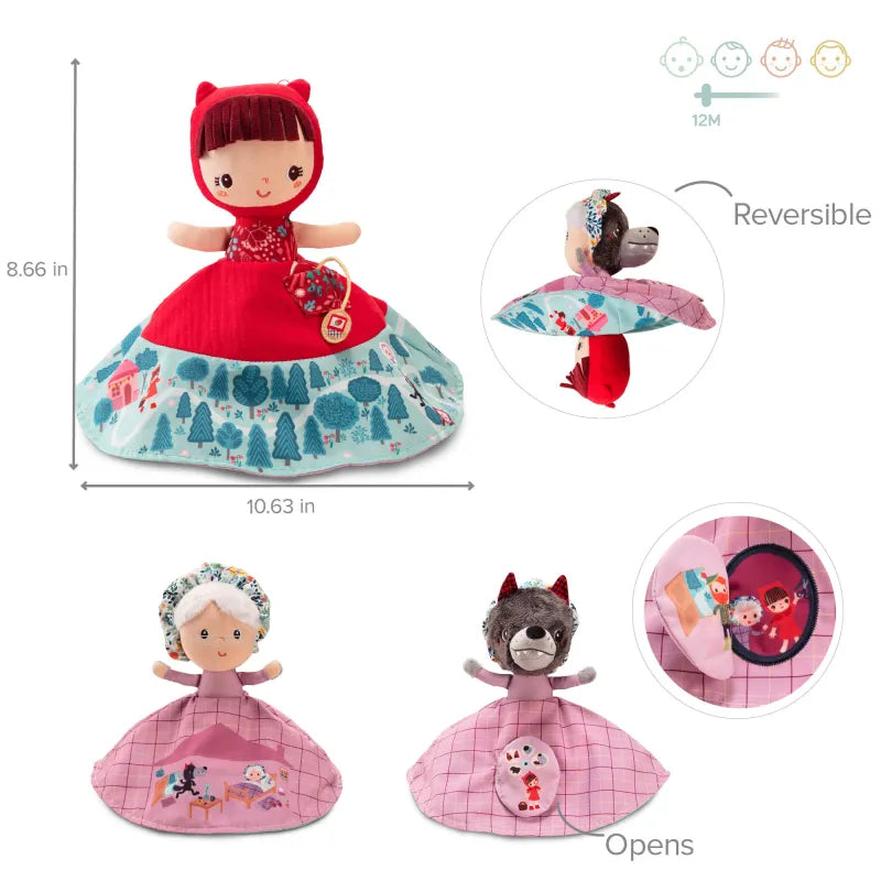 Marionnette réversible Le petit Chaperon rouge - Un conte magique à raconter - Lilliputiens