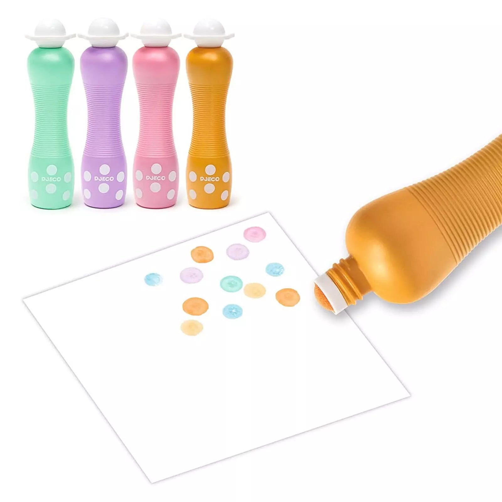 Lot de 4 marqueurs à gros points Pearly - Djeco