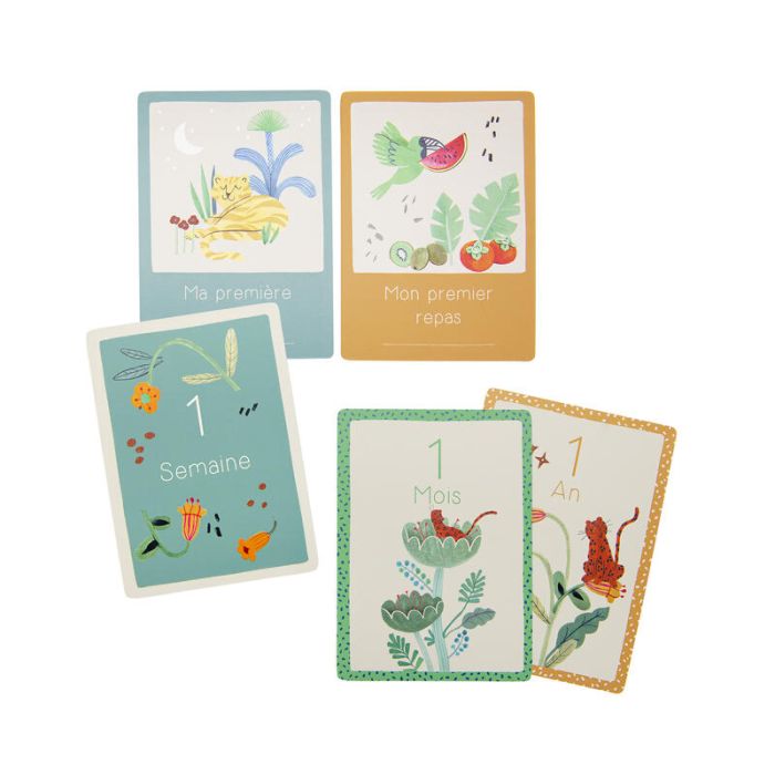 Cartes étapes mes 12 premières fois La forêt de mawa - Moulin roty