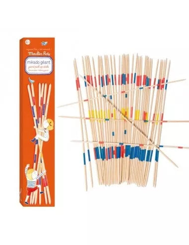 Mikado géant "aujourd'hui c'est mercredi" - moulin roty