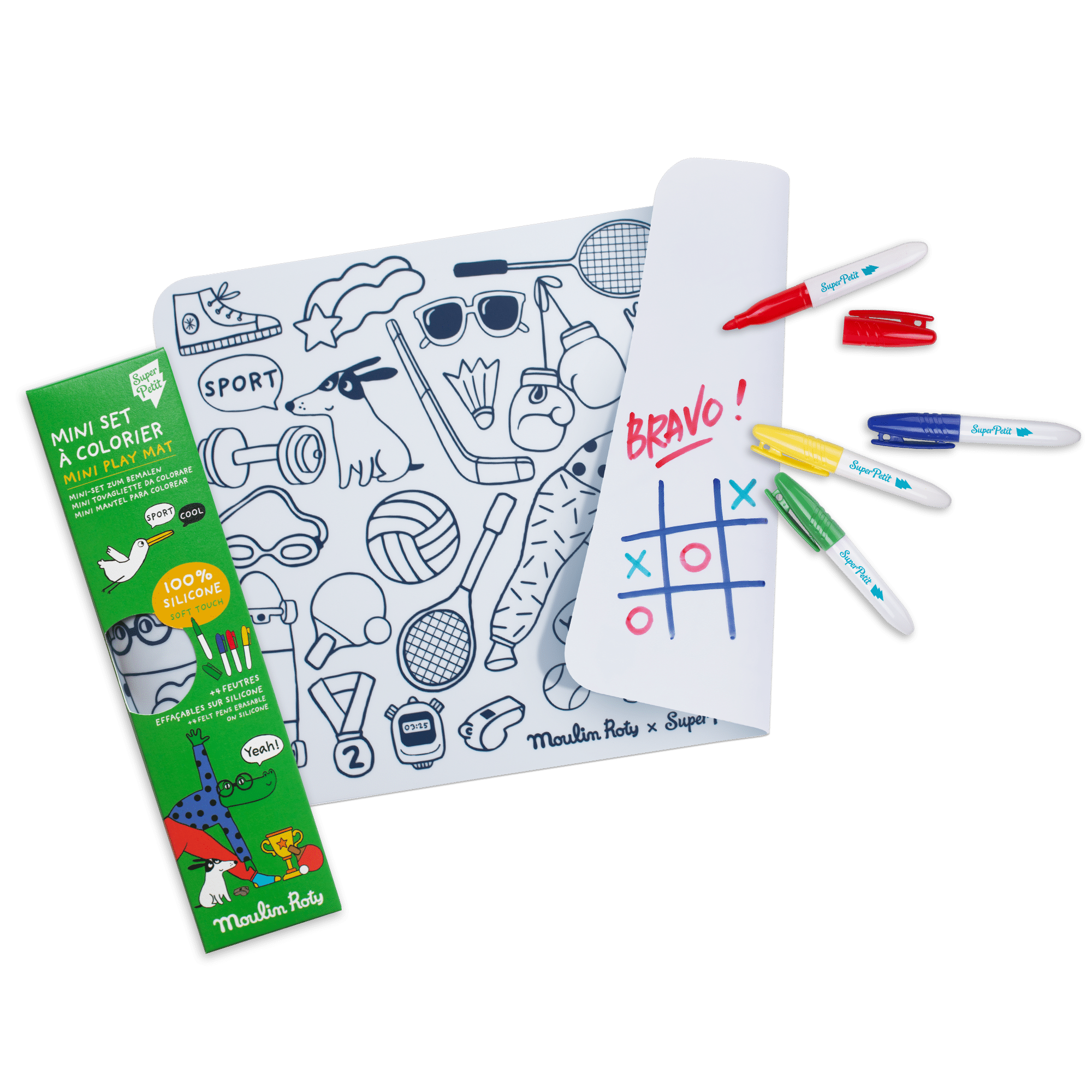 Mini set de table à colorier Les loufoques - Moulin roty