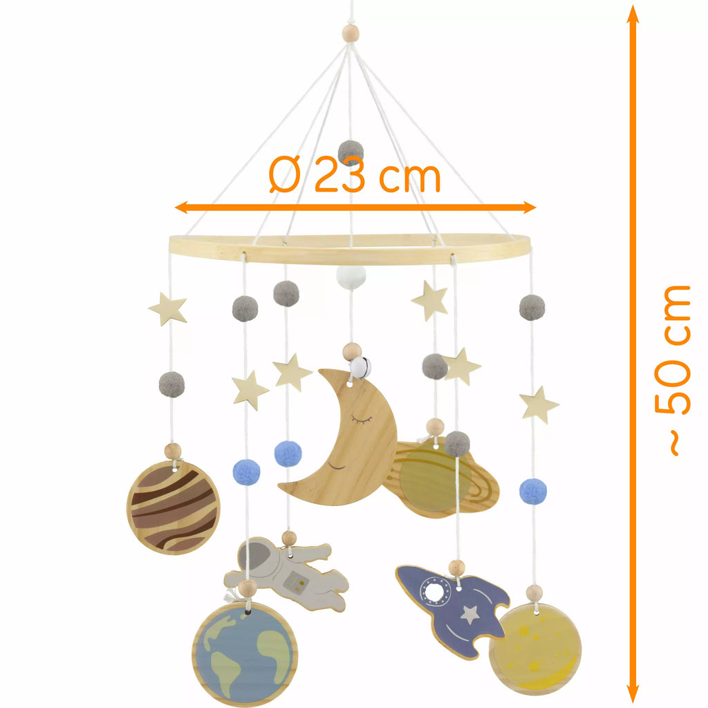 Mobile espace en bois - Ulysse couleurs d'enfance