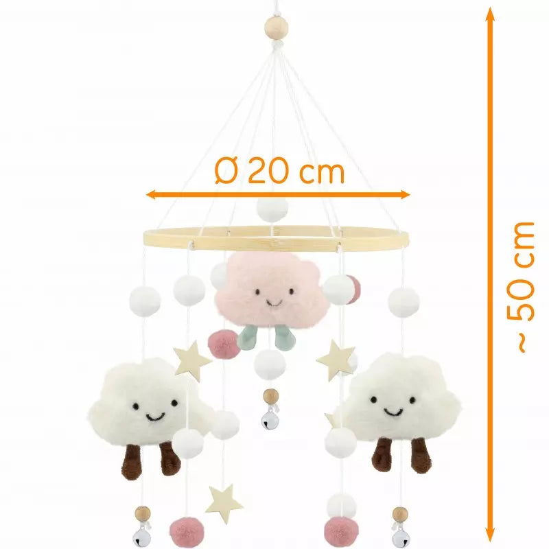 Mobile nuage rose - Ulysse couleurs d'enfance